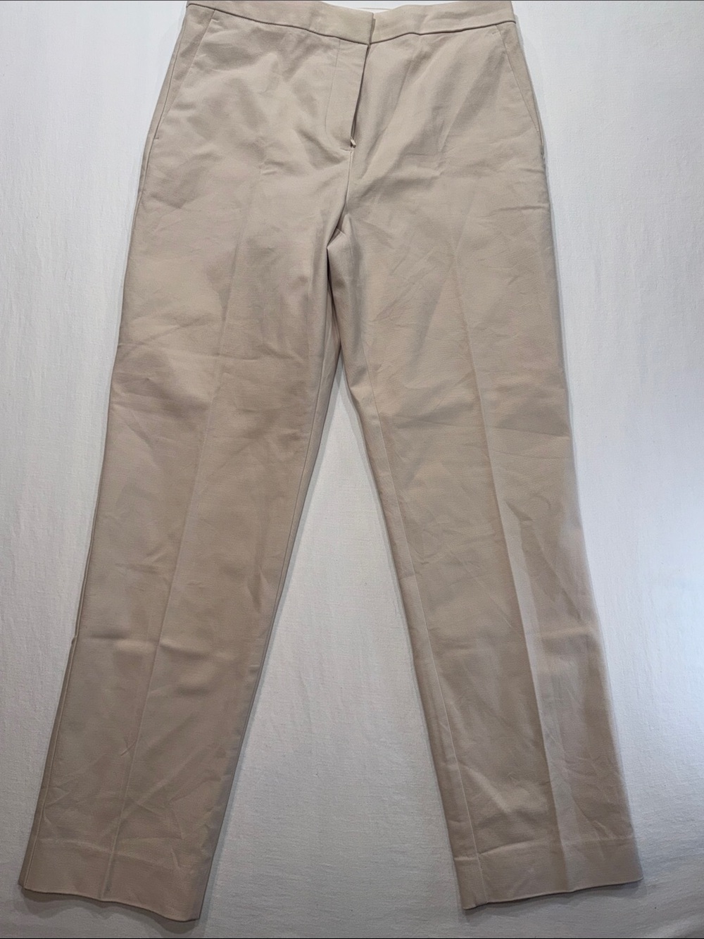 Ann Taylor Cream Cropped Straight-Leg Pants - Picture 5 of 5